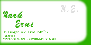 mark erni business card